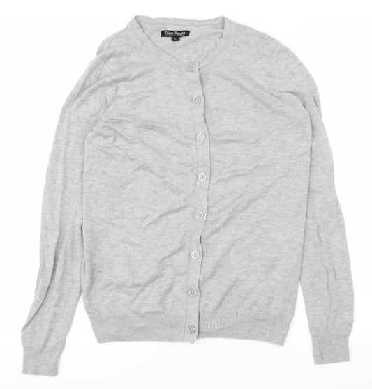 Ellen Reyes Womens Grey   Cardigan Jumper Size S