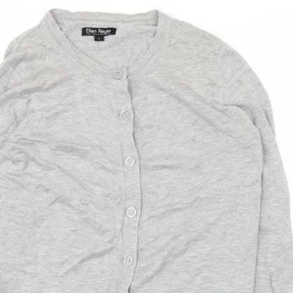 Ellen Reyes Womens Grey   Cardigan Jumper Size S