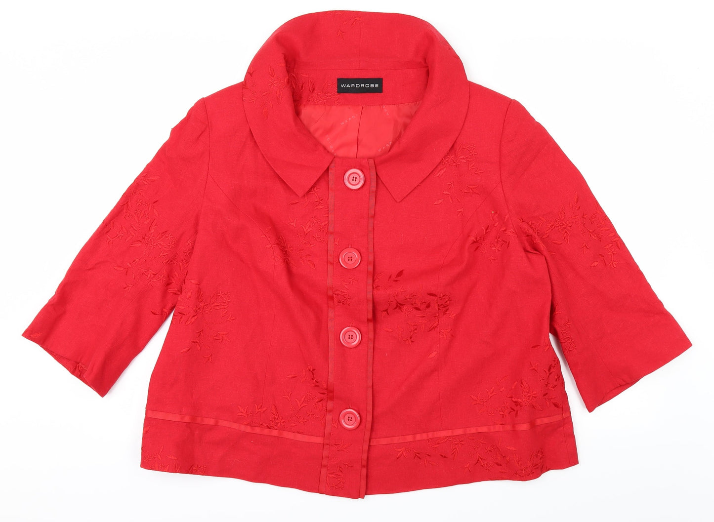 Womens UK Size L Wardrobe Red Jacket