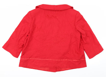 Womens UK Size L Wardrobe Red Jacket