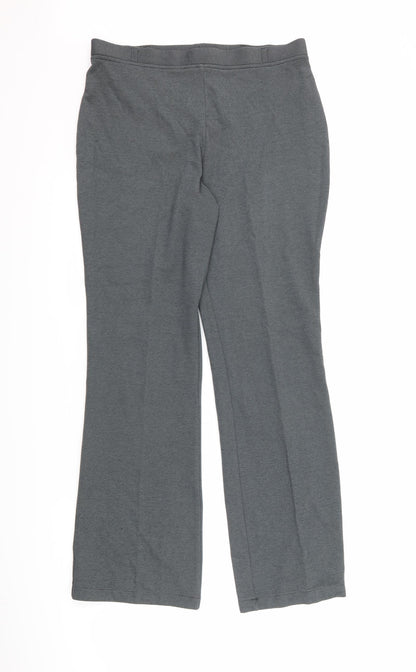 Womens UK Size 12 Marks and Spencer Regular Fit  Grey Trousers