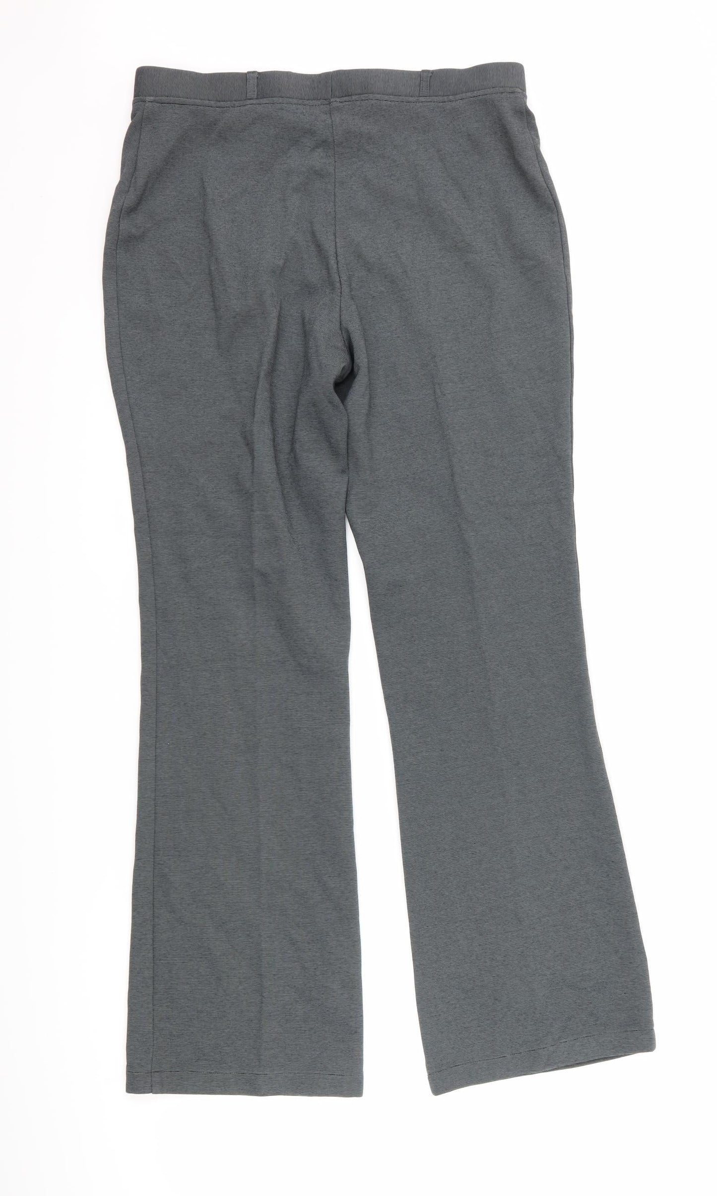 Womens UK Size 12 Marks and Spencer Regular Fit  Grey Trousers