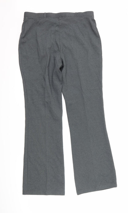 Womens UK Size 12 Marks and Spencer Regular Fit  Grey Trousers