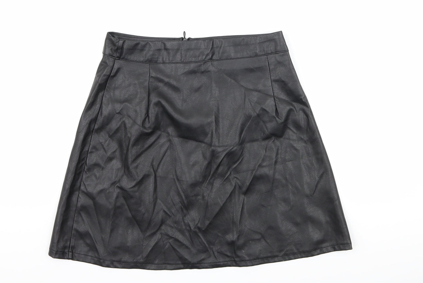 Boohoo Womens Black   A-Line Skirt Size 8
