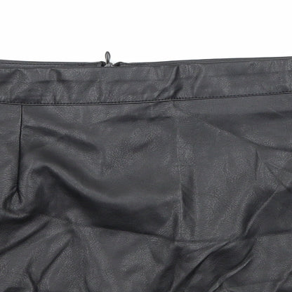 Boohoo Womens Black   A-Line Skirt Size 8
