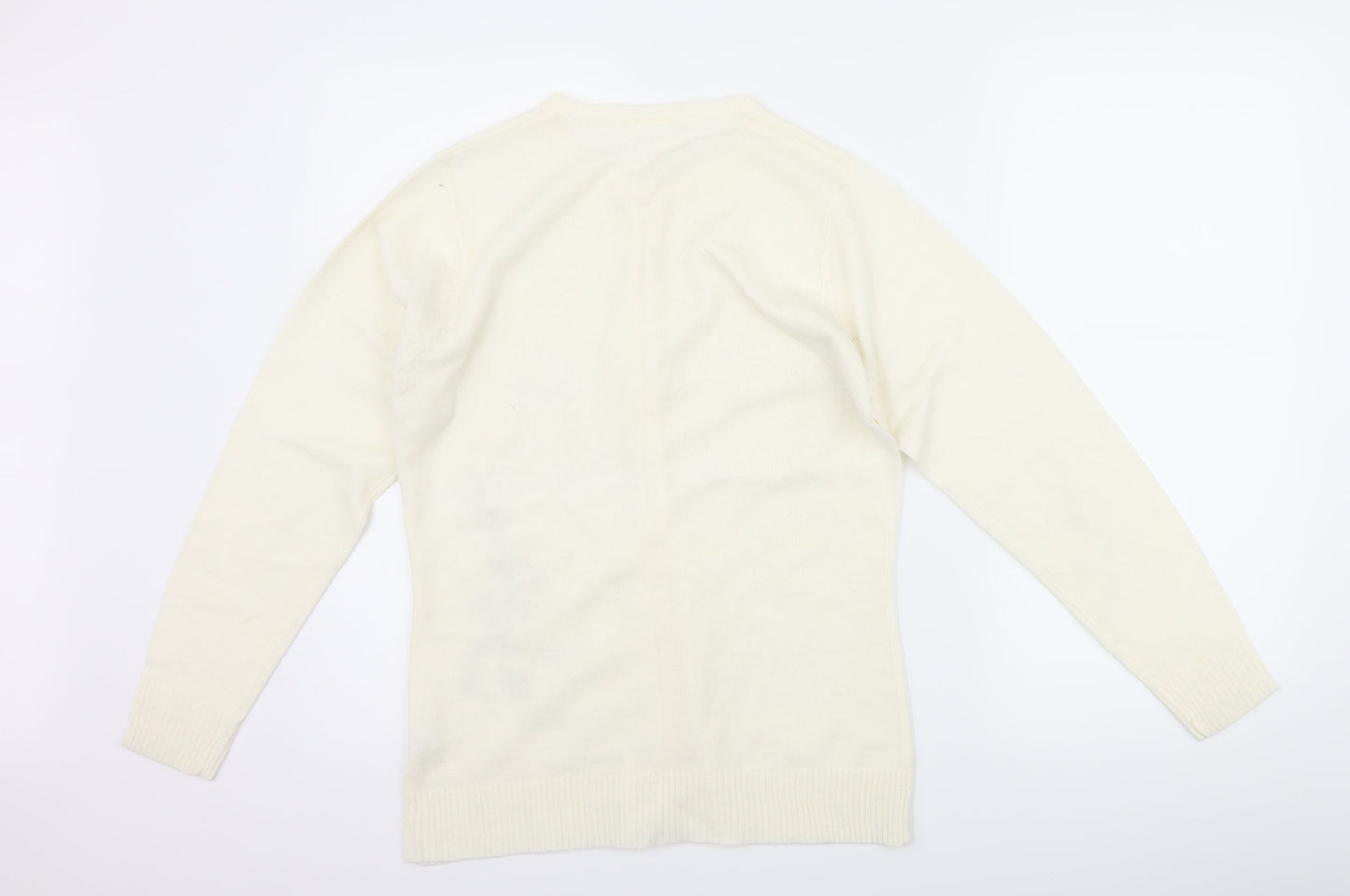 Preworn Womens Ivory   Cardigan Jumper Size 10