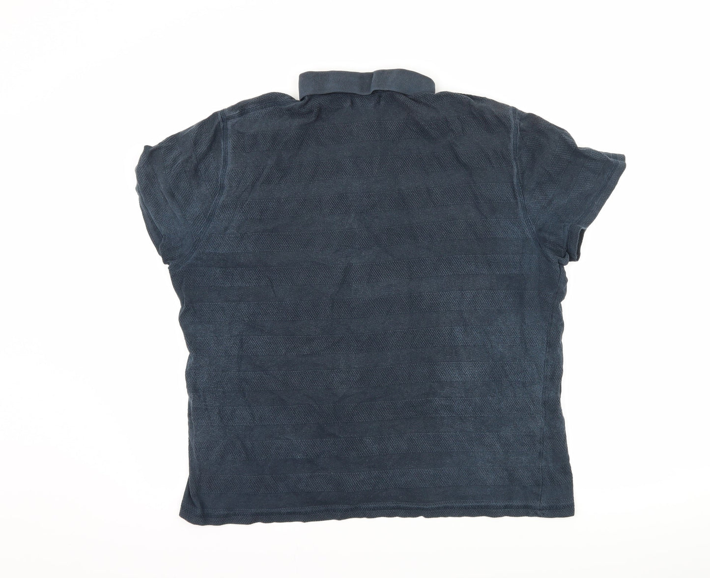 TU Mens Blue    Polo Size L