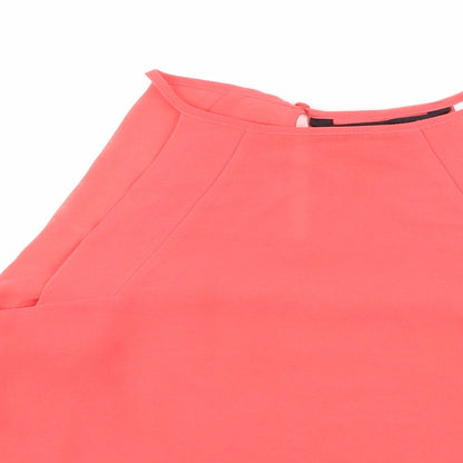 Womens UK Size XS Zara Pink Basic Tank