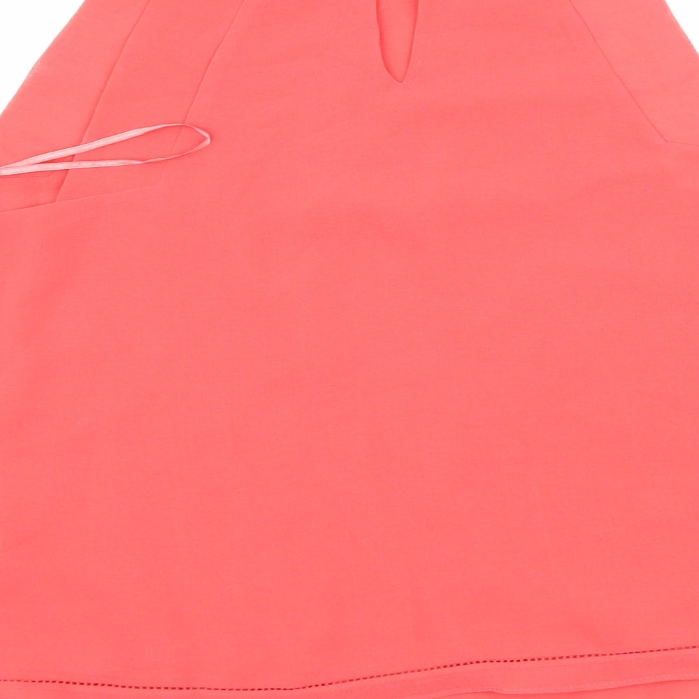 Womens UK Size XS Zara Pink Basic Tank