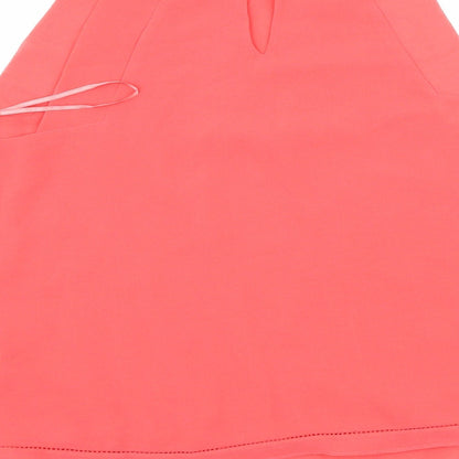 Womens UK Size XS Zara Pink Basic Tank
