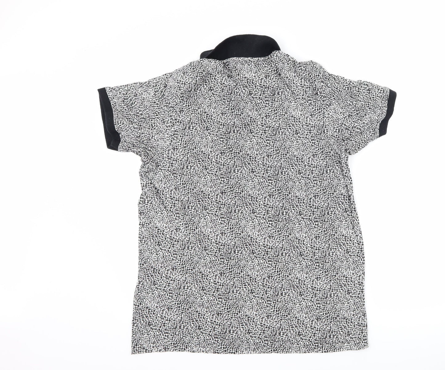 Cedar Wood State Mens Black Polka Dot   Polo Size L