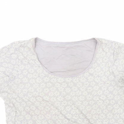 Womens UK Size 12 Marks and Spencer Grey Basic T-Shirt