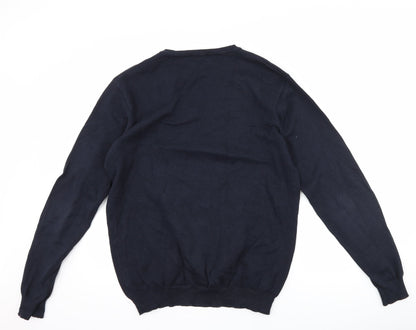sandfield Mens Blue   Pullover Jumper Size L