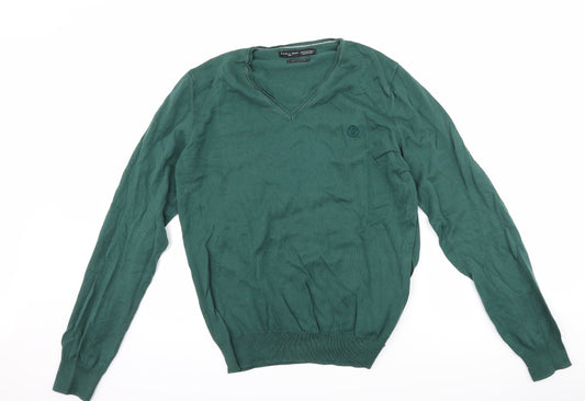 Zara Mens Green   Pullover Jumper Size M