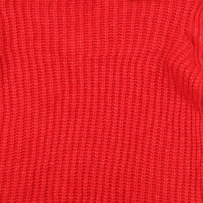 Mango Womens Red   Pullover Jumper Size S