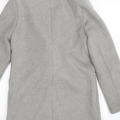 Womens UK Size S FOREVER 21 Grey Trench Coat