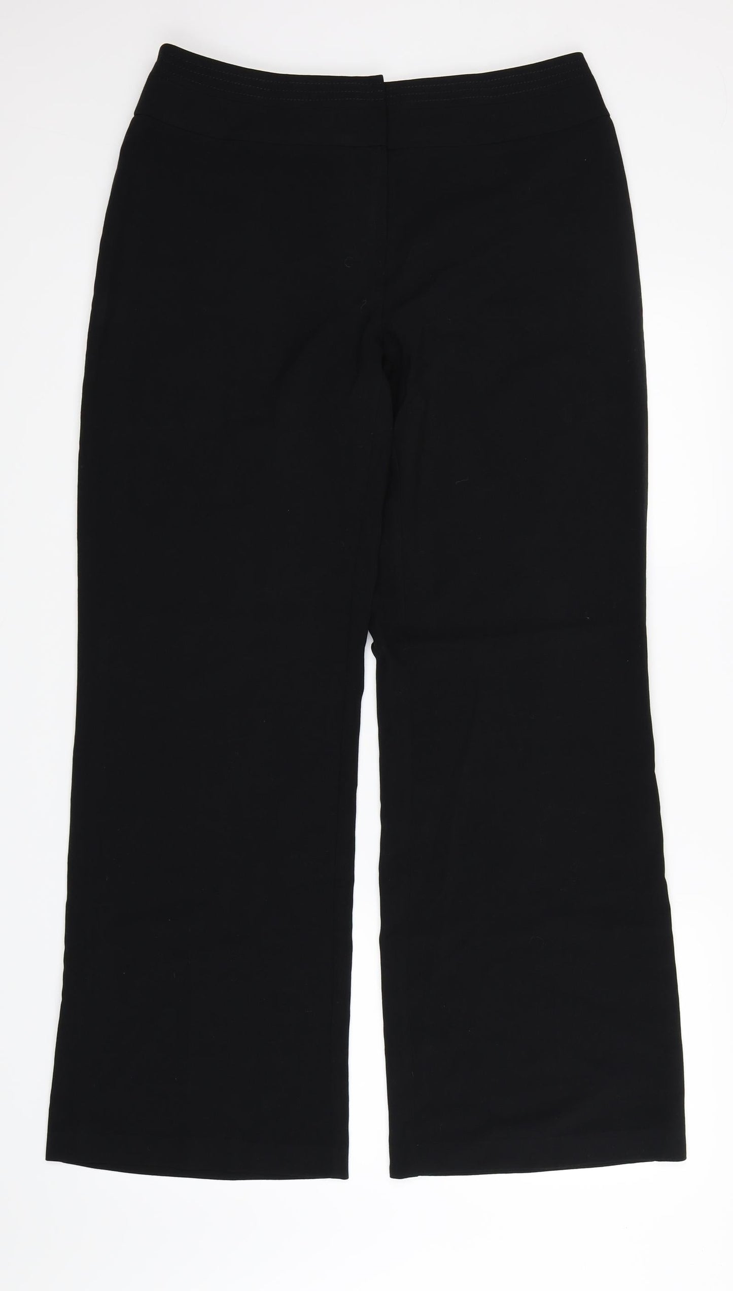 Womens UK Size 12 Marks and Spencer Regular Fit  Black Trousers