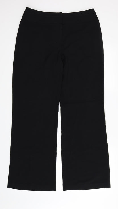 Womens UK Size 12 Marks and Spencer Regular Fit  Black Trousers