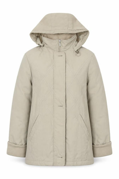 EWM Womens Beige   Jacket Cape Size 12