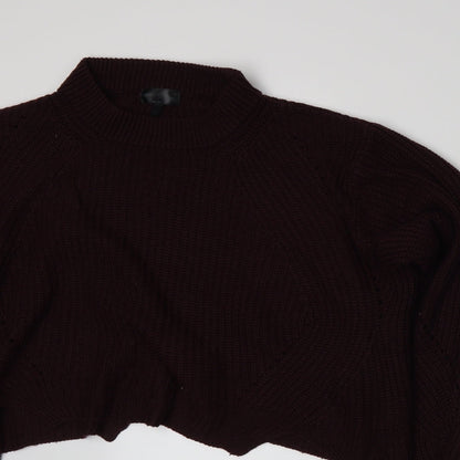Topshop Womens Red   Full Zip Jumper Size 10