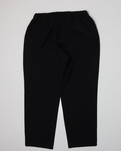 Cotton Traders Womens Black   Trousers  Size 16 L25 in