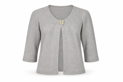 Per Una Womens Grey  Knit Cardigan Jumper Size M