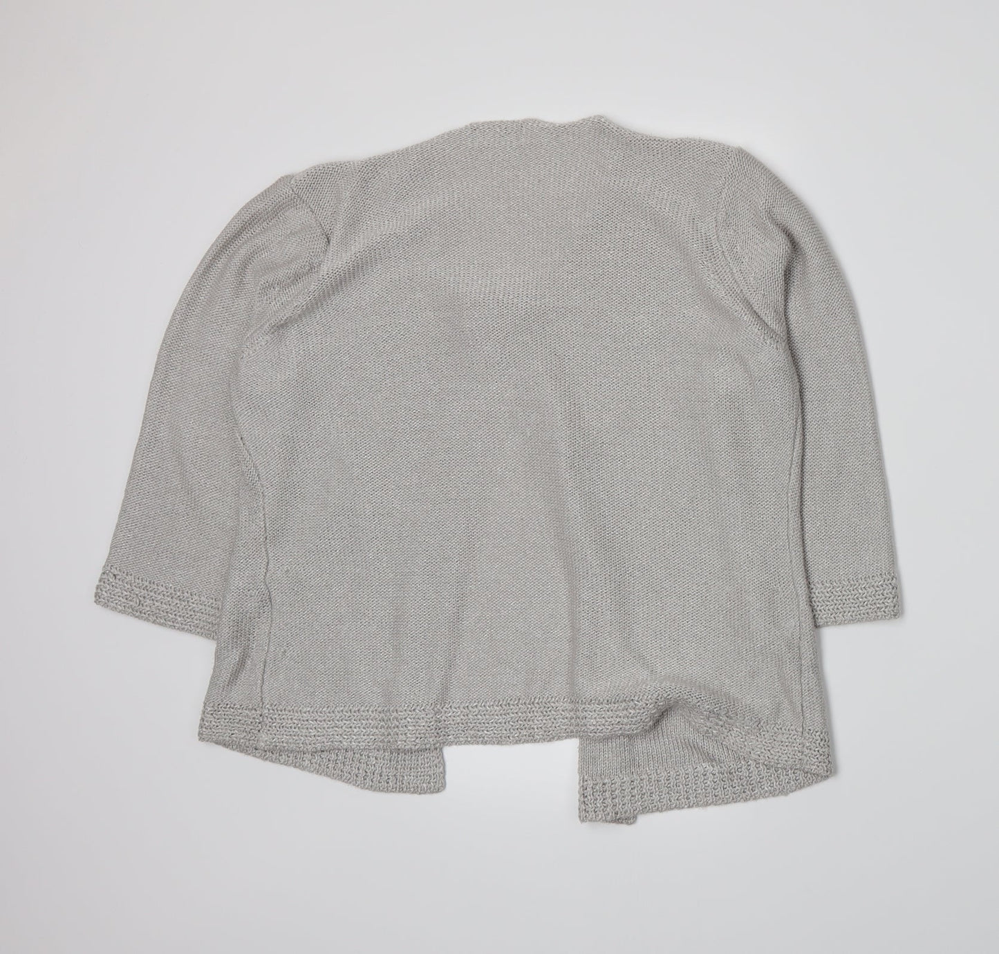 Per Una Womens Grey  Knit Cardigan Jumper Size M