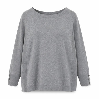 Papaya Womens Grey  Knit Pullover Jumper Size 20