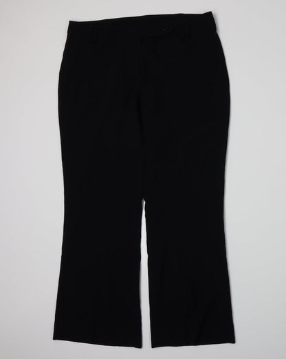 Marks and Spencer Womens Black   Trousers  Size 14 L28 in