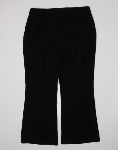 Marks and Spencer Womens Black   Trousers  Size 14 L28 in