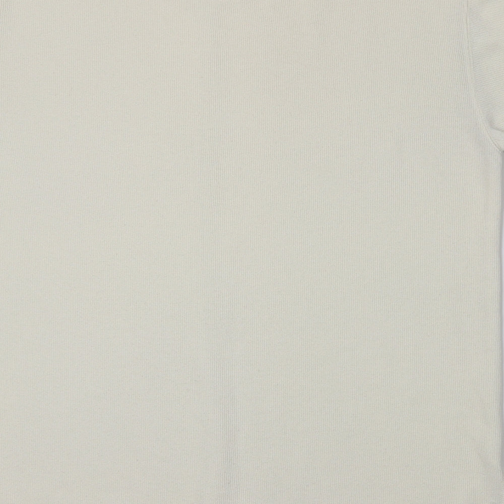 BHS Womens White  Knit Pullover Jumper Size 10