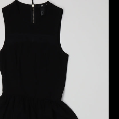 H&M Womens Black   A-Line  Size 10