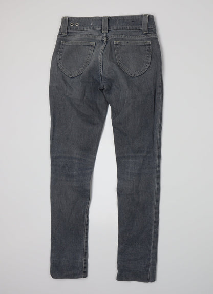 Tacosystem Womens Grey  Denim Skinny Jeans Size 8 L28 in
