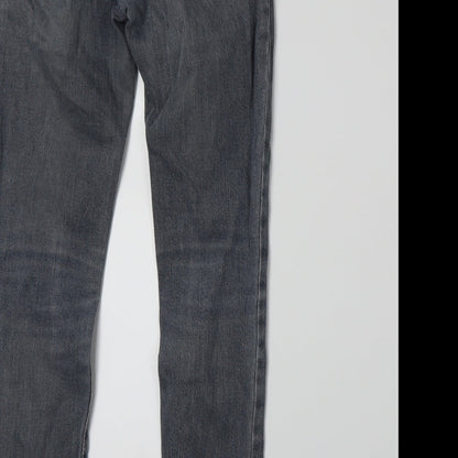 Tacosystem Womens Grey  Denim Skinny Jeans Size 8 L28 in