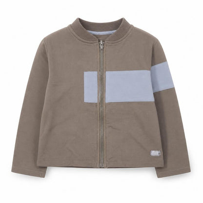 Petit Boy Boys Brown   Full Zip Sweatshirt Size 3 Years