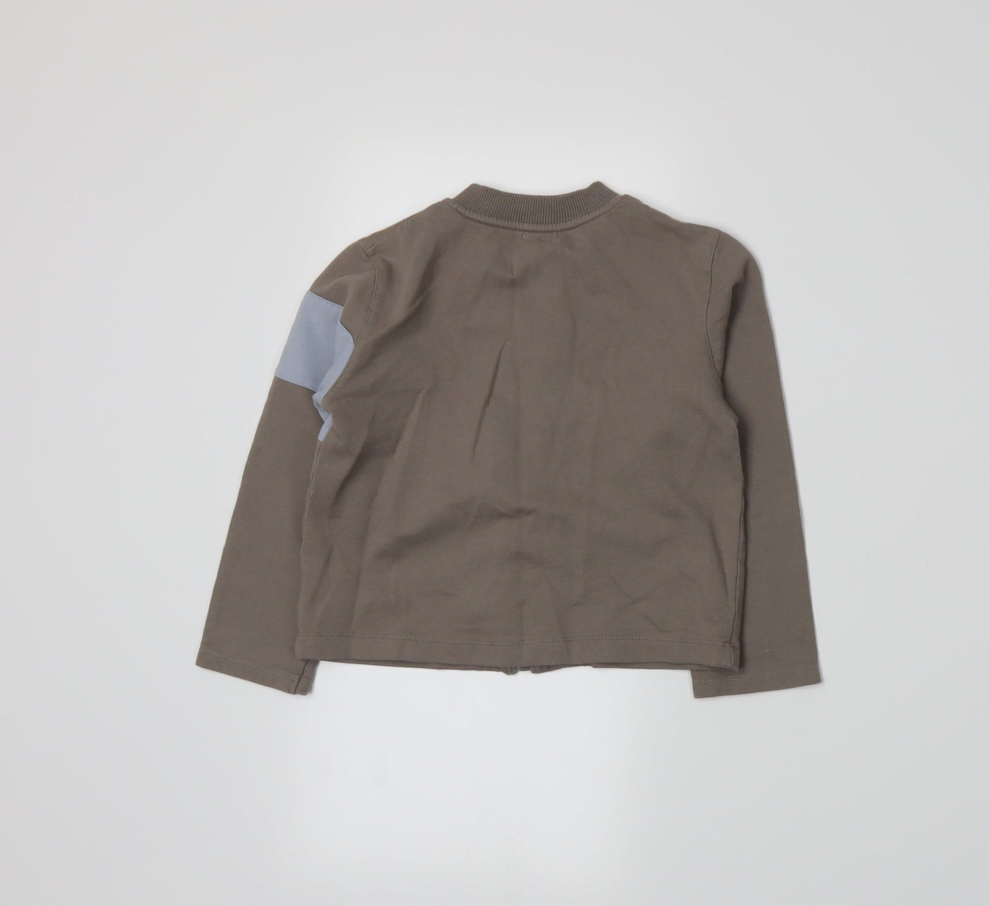 Petit Boy Boys Brown   Full Zip Sweatshirt Size 3 Years