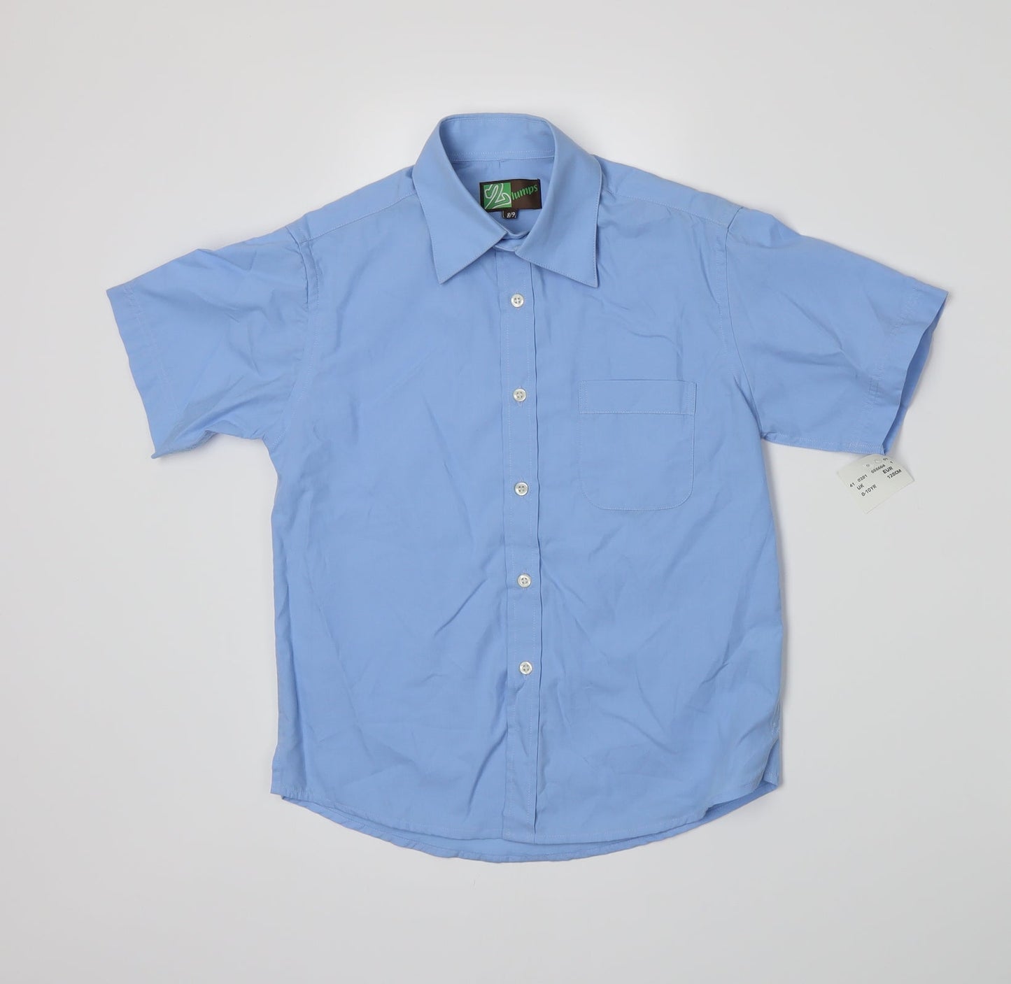 lumps Boys Blue   Basic Button-Up Size 8-9 Years