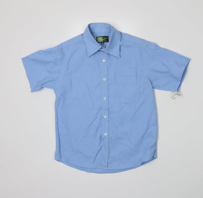 lumps Boys Blue   Basic Button-Up Size 8-9 Years