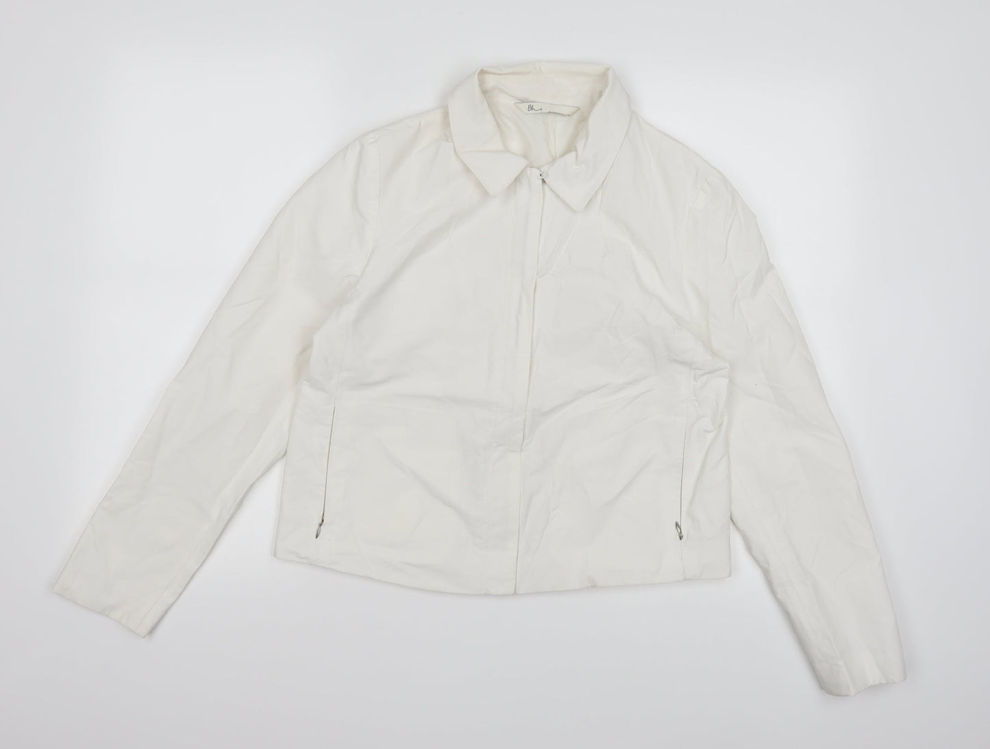 Womens UK Size 12 BHS White Overcoat