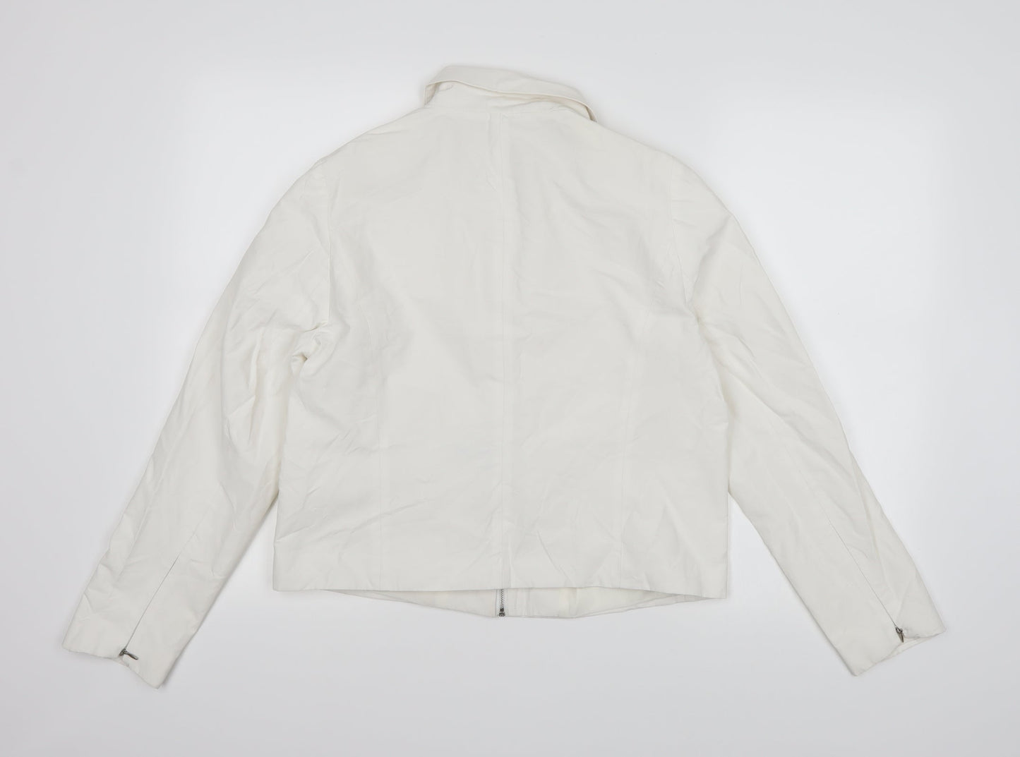 Womens UK Size 12 BHS White Overcoat