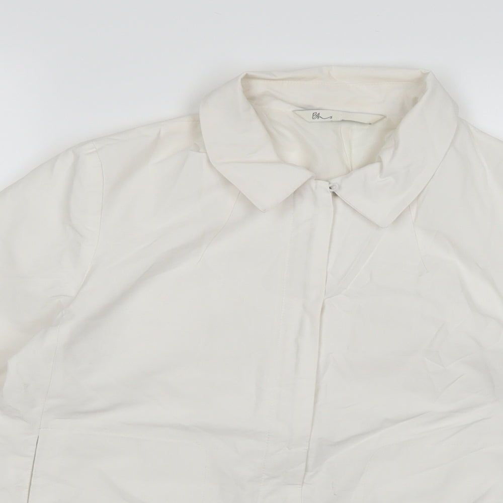 Womens UK Size 12 BHS White Overcoat