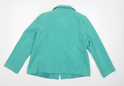 BM  Womens Green   Pea Coat Coat Size 16