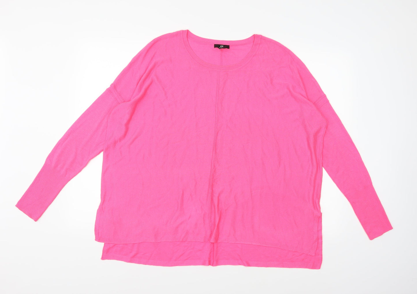 H&M Womens Pink  Knit Pullover Jumper Size M
