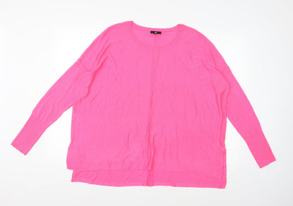 H&M Womens Pink  Knit Pullover Jumper Size M