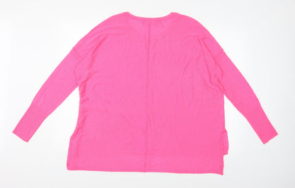 H&M Womens Pink  Knit Pullover Jumper Size M