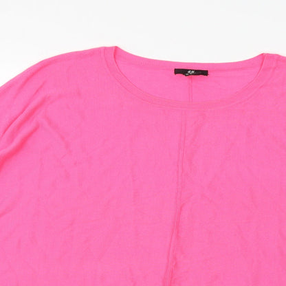 H&M Womens Pink  Knit Pullover Jumper Size M