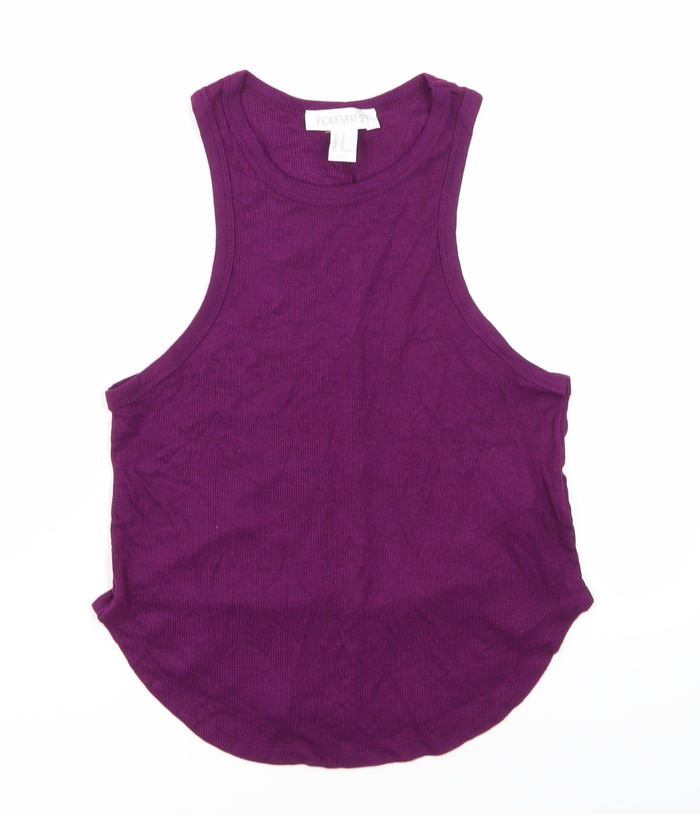 FOREVER 21 Womens Purple   Cropped Tank Size M