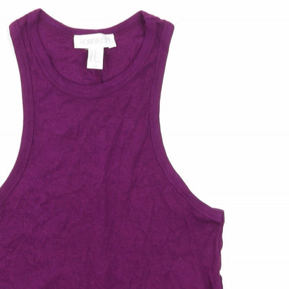 FOREVER 21 Womens Purple   Cropped Tank Size M