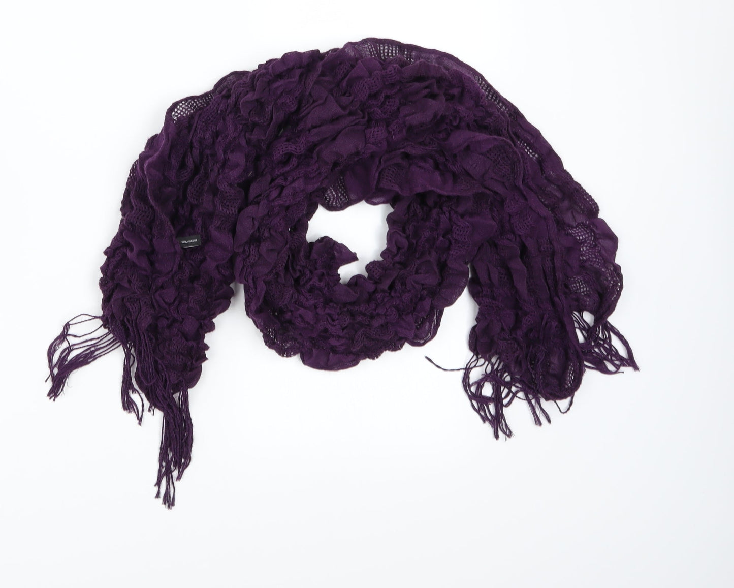 Preworn Womens Purple  Knit  Scarf