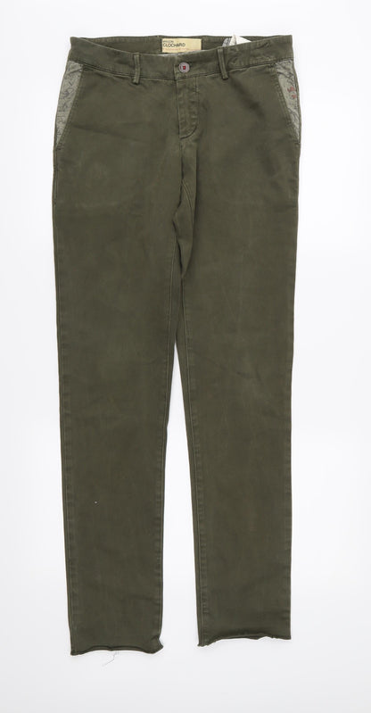 Maison Clochard Womens Green  Denim Straight Jeans Size 30 in L32 in